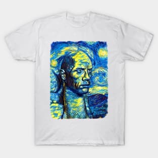 THE ROCK Van Gogh Style T-Shirt